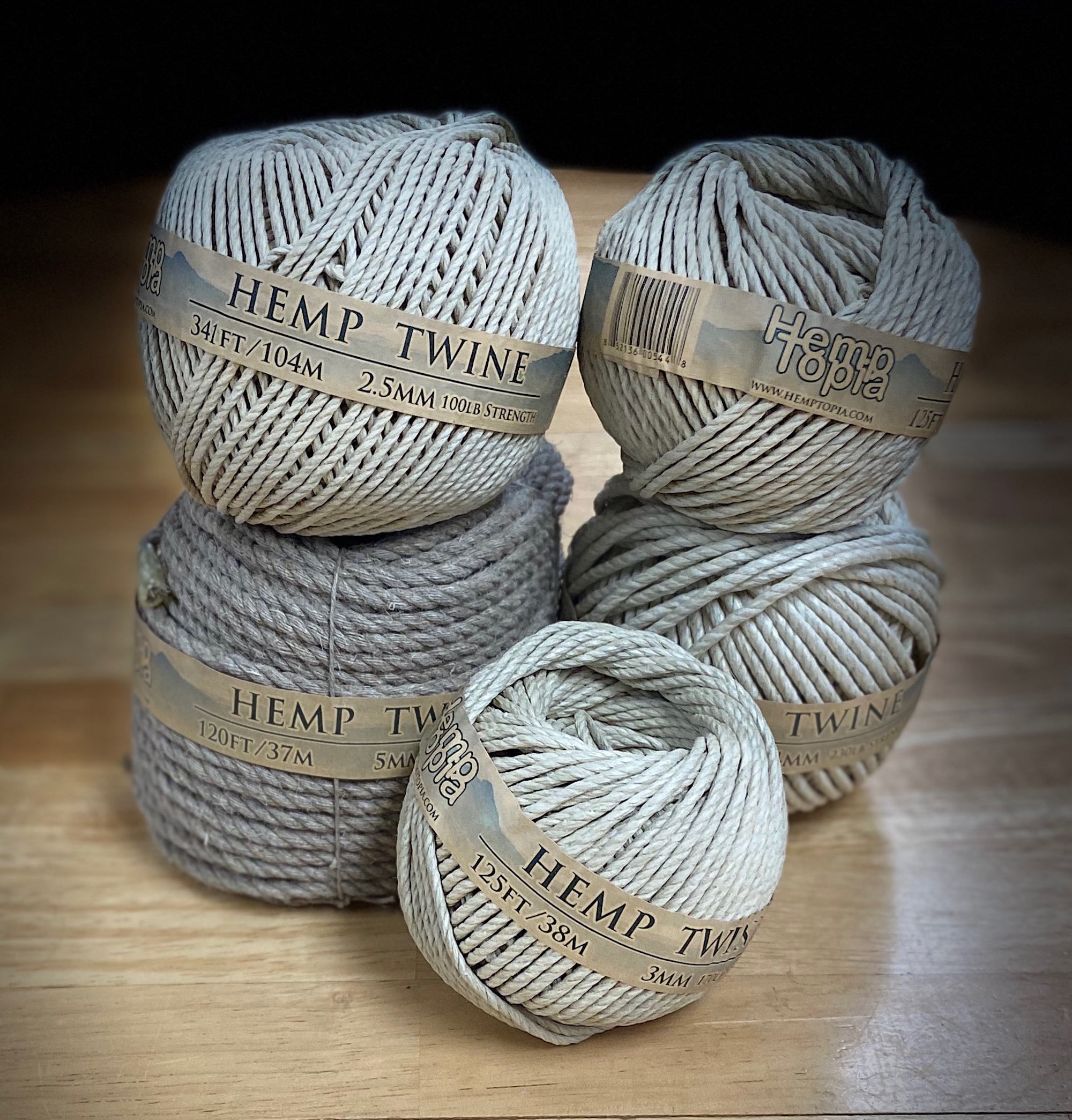 Natural Hemp Twine Ball 10lb 400' - Hemptique