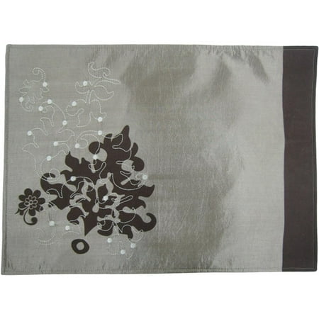 Mainstays Embroidered Leaf Placemats, Set of 4