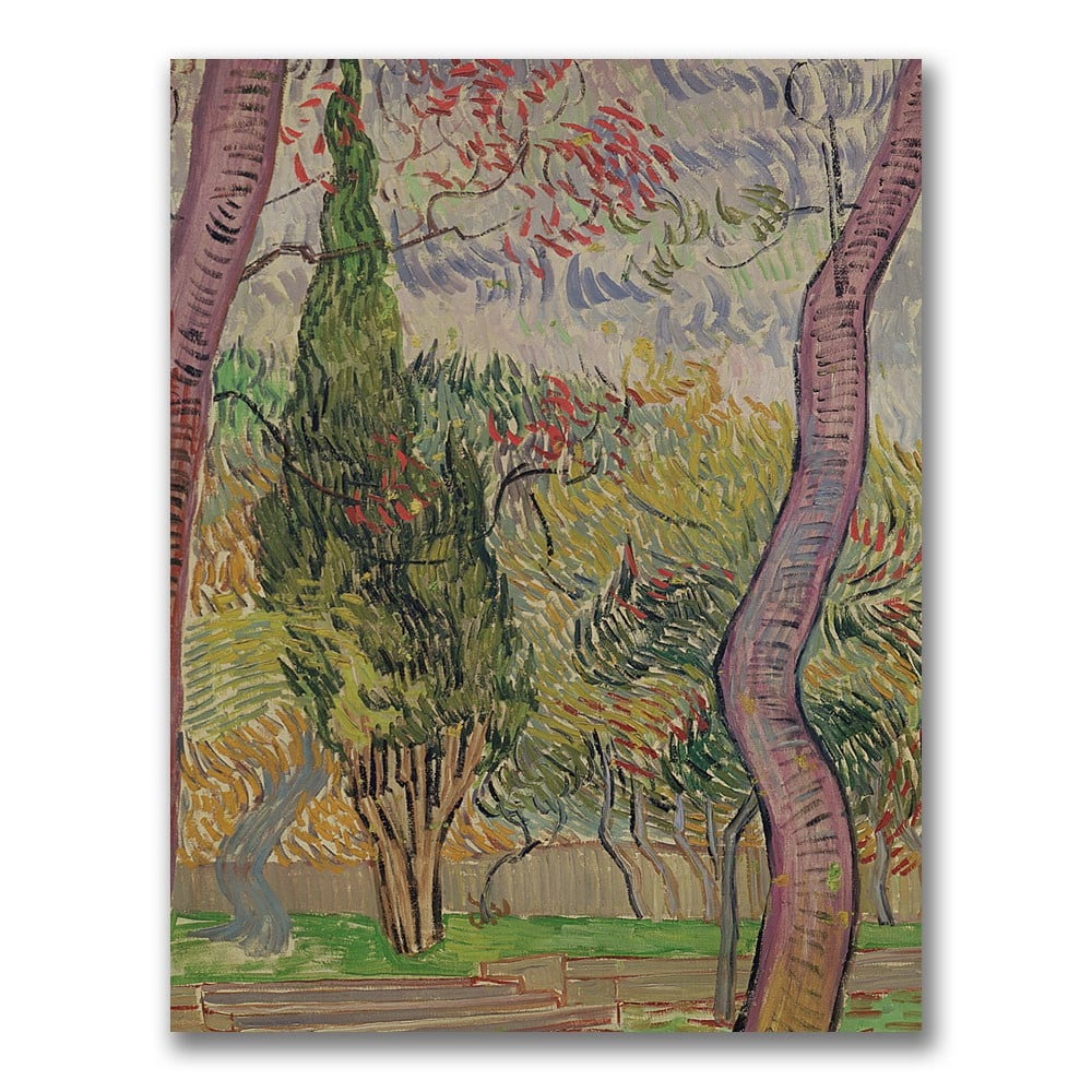 Trademark Fine Art "The Park At Saint-Paul" Canvas Wall Art by Vincent van Gogh