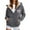 Dark Gray, variant on Luwomo Womens Jackets Winter Warm Zip Up Hooded Long Sleeve Sweatshirt Cozy Lined Pullover Soft Outdoor Athletic with Pockets Regular Tops Beige,L