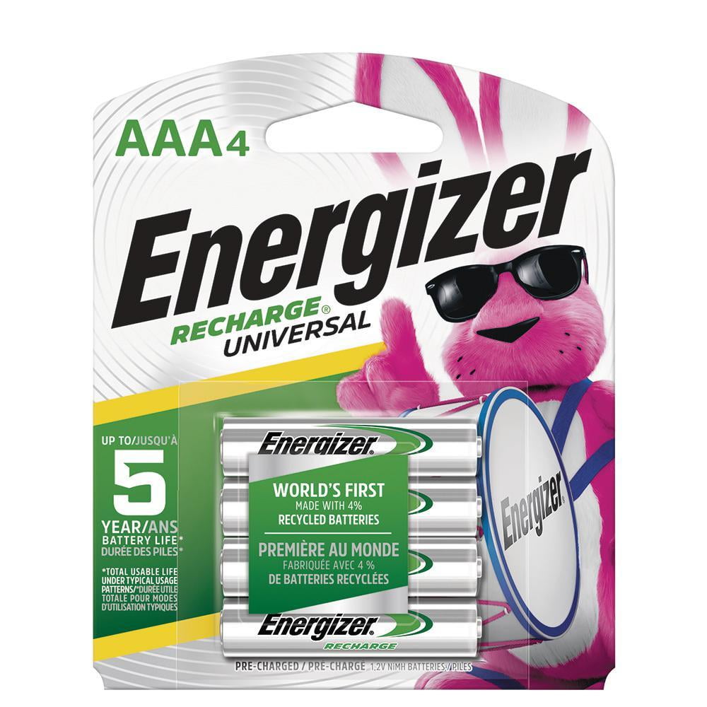 Energizer AAA Rechargeable NiMH Batteries - 4 Pack- Retail + 30% Off!