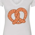 thumbnail image 4 of Inktastic Pretzel Women's V-Neck T-Shirt, 4 of 5