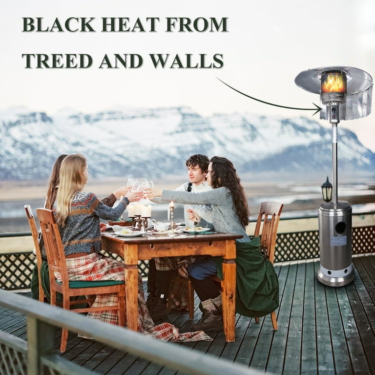 Outdoor Patio Heater Reflector Shield, Portable and Collapsible