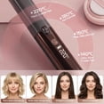 thumbnail image 5 of Cordless Hair Straightener and Curler, 2 in 1 Portable Flat Iron with Charging Dock, 4000mAh Rechargeable Battery, 4 Adjustable Temps 284°F-428°F, 5 of 8