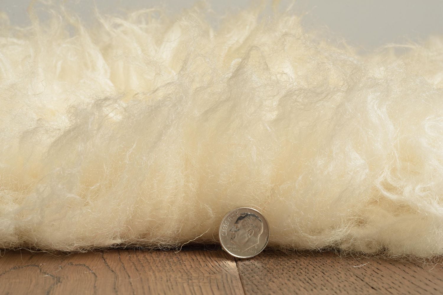 5A Flokati 4000gr 9' x 12' Area Rug, Natural