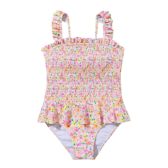 IROINNID Toddler Baby Girl One Piece Swimsuit Strap Sleeveless Bathing Suit Backless Swimwear Kids Summer Beach Wear2-299T