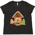 thumbnail image 3 of Inktastic Gingerbread House Christmas Women's Plus Size T-Shirt, 3 of 5