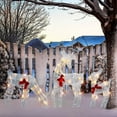 thumbnail image 4 of Lighted Christmas 2D Reindeers Outdoor Decorations, Pre-Lit Xmas Rudolph & Santa Sleigh with Lights,Deer Daddy, 4 of 6