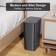 thumbnail image 3 of Juego de cubos de basura N. NETDOT, paquete de 3 unidades, 11,36 L con tapa, para baño y cocina, 3 of 7