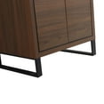 thumbnail image 5 of Fine Fixtures Opulence Collection 24 in. W x 18 in. D x 33 in. H Bathroom Vanity in Walnut Ebony with White Ceramic Sink - Black hardware, 5 of 9