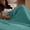 Teal, variant on Pre-Washed 100% Cotton Muslin Throw Blanket, 4-Layer Soft Throw for Bed Couch, Breathable & Lightweight Blankets for Adults Hot Sleepers, Room Decor, Luxury Gift, White, 50 * 60"