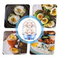 thumbnail image 4 of Hervidor de huevos con capacidad para 7 huevos, cocedor de huevos duros, hervidor de huevos eléctric Abanopi Rosa/de una sola capa, 4 of 7