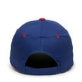 thumbnail image 2 of Outdoor Cap GL-271 Mid to Low Profile Basic Cotton Twill-Royal/Red-Adult, 2 of 8