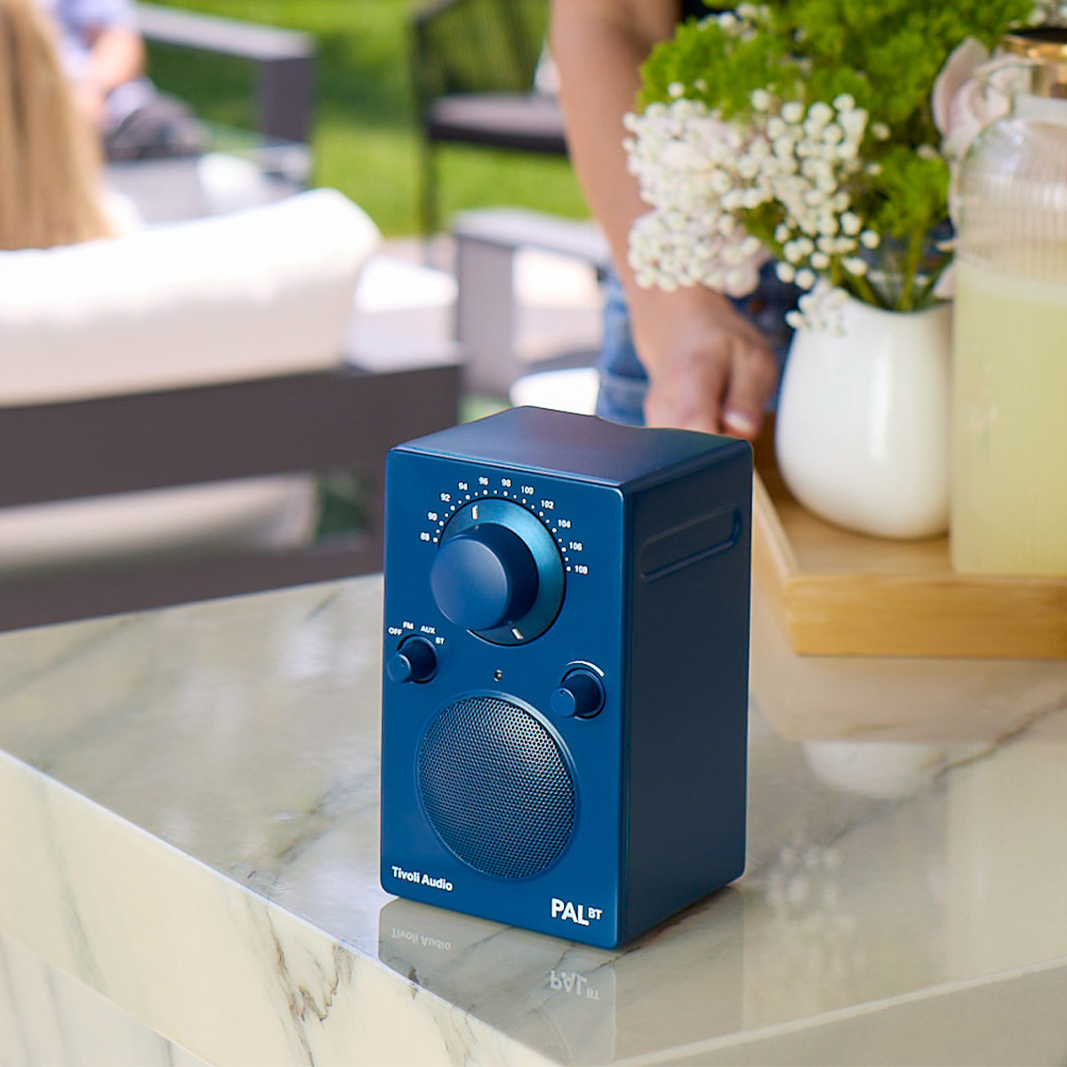 Tivoli Audio PAL BT Bluetooth FM Portable Radio and Speaker - Gen 3 (Blue)