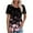 #14-Black, variant on Pntutb Womens Short Sleeve Blouse,Ladies T-Shirt Buttons Casual Tops