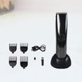 thumbnail image 3 of Miangastore 1 Pcs Rasoir Électrique Kit de Barbier Réduction du Bruit Outil de Coupe de Cheveux Noir, 3 of 9
