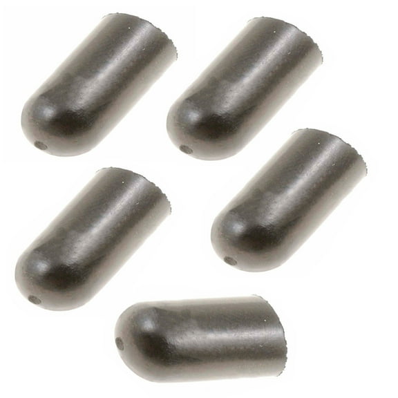 KarParts360 Vacuum Cap | 5 Pieces | Made Of Rubber | Black | 1/4 Inches Inside Diameter