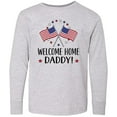 thumbnail image 3 of Inktastic Military Homecoming Welcome Home Daddy Long Sleeve Youth T-Shirt, 3 of 5