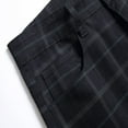 thumbnail image 4 of LZLER Casual Plaid Dress Pants for Men Stretch Flat-Front Chino Pants, 4 of 6