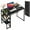38.6 inch-Black, variant on 38.6 inch Folding Desk Writing Computer Desk with Storage Shelf,Spaces Saving Writing Sturdy Table No Assembly,for for Bedroom, Home Office, Dorm, Apartment, Black