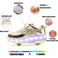 thumbnail image 2 of YAZI Kids Roller Shoes Boy Girl Sneakers with Wheels Become Sport Sneaker with Led for Christmas Birthday Children Show Gift, 2 of 16