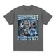 thumbnail image 4 of Camiseta de Anime Born To Shit Forced To Wipe para hombres y mujeres, camisa divertida con gráfico de gorila, camiseta de manga corta a la moda, camisetas casuales de gran tamaño, 4 of 5