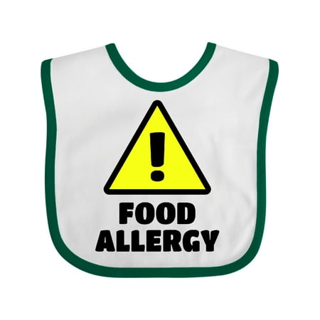 

Inktastic Caution! Food Allergy Gift Baby Boy or Baby Girl Bib