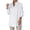 White, variant on Lixiuxyad Women 3/4 Sleeve Tops And Blouses Women Loose Button Up Long Shirt Blouse Ladies V Neck Lapel Tunic