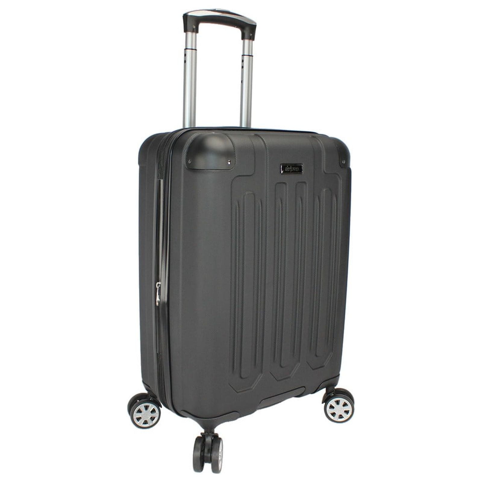 Dejuno Tutin 3-Piece Hardside Spinner Luggage Set With TSA Lock - Black