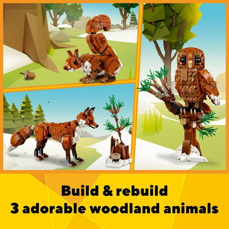 LEGO 31154 Forest Animals: Red Fox - Walmart.com