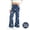 #25-Blue, variant on Spazoro Girls Flare Pants, Floral Print Soft Elastic Waist Flared Leg Stretchy Trendy Casual Bottoms Blue Size 6