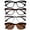 Shiny Black / Shiny Brown Tortoiseshell / Shiny Pale Gray / Shiny Brown Tortoiseshell Reading Sunglasses / Brown Tint Lens - 4 Pairs, variant on OPULIZE KAT Reading Glasses - 4-Pack - Cat-Eye Frame - Purple, Grey, Orange, Taupe - Men & Women - Spring Hinges - RRRR59-57GU - +1.00