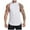 White, variant on ZCFZJW Muscle Tank Tops for Men Big and Tall Regular Fit Casual Summer Sleeveless Workout T-Shirts Trendy Solid Color Quick Dry Moisture Wicking Shirts Blue XXXL