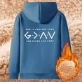 thumbnail image 4 of Yuhangmm Womens Hoodies Pullover Fashion Casual Print Hooded Sweatshirt Soft Pullover with Pocket for Comfortable Relaxed Style with Trendy Print Blue XXXL, 4 of 4