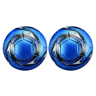 2X Professional Soccer Ball Size 5 Official Training Football Competition Outdoor Blue