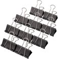thumbnail image 1 of 10 ring binder clips 51mm large paper clips Foldback clip black - ring binder clip - paper clip - stationary clips - paper clip - paper clip - clip cl, 1 of 4