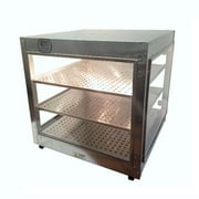 Heatmax Commercial Countertop Food Warmer Display Case With Water Tray 24x24x24 by Rodriguez Bakery Equipment