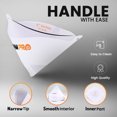thumbnail image 3 of Ram-Pro 100 Paint 190 Micron Paper Strainer, Filter Tip Cone Shaped Fine Nylon Mesh Funnel W/Hooks - Premium Grade Disposable - Use Automotive, Spray Guns, Arts & Crafts, Hobby & Painting Projects, 3 of 7