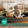 thumbnail image 4 of ODIKA 3'x5' Washable Accent Rug Pet Friendly, Non-Shedding Mat Record Retro Turntable Sound Wave Stripe Music Note Concentric Vinyl Flowing for Bedside, Nursery Room, 4 of 7