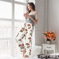 thumbnail image 4 of Uemuo Mushroom Pattern Women's Wide Leg Palazzo Lounge Pants with Pockets Light Weight Loose Comfy Casual Pajama Pants-X-Large, 4 of 9