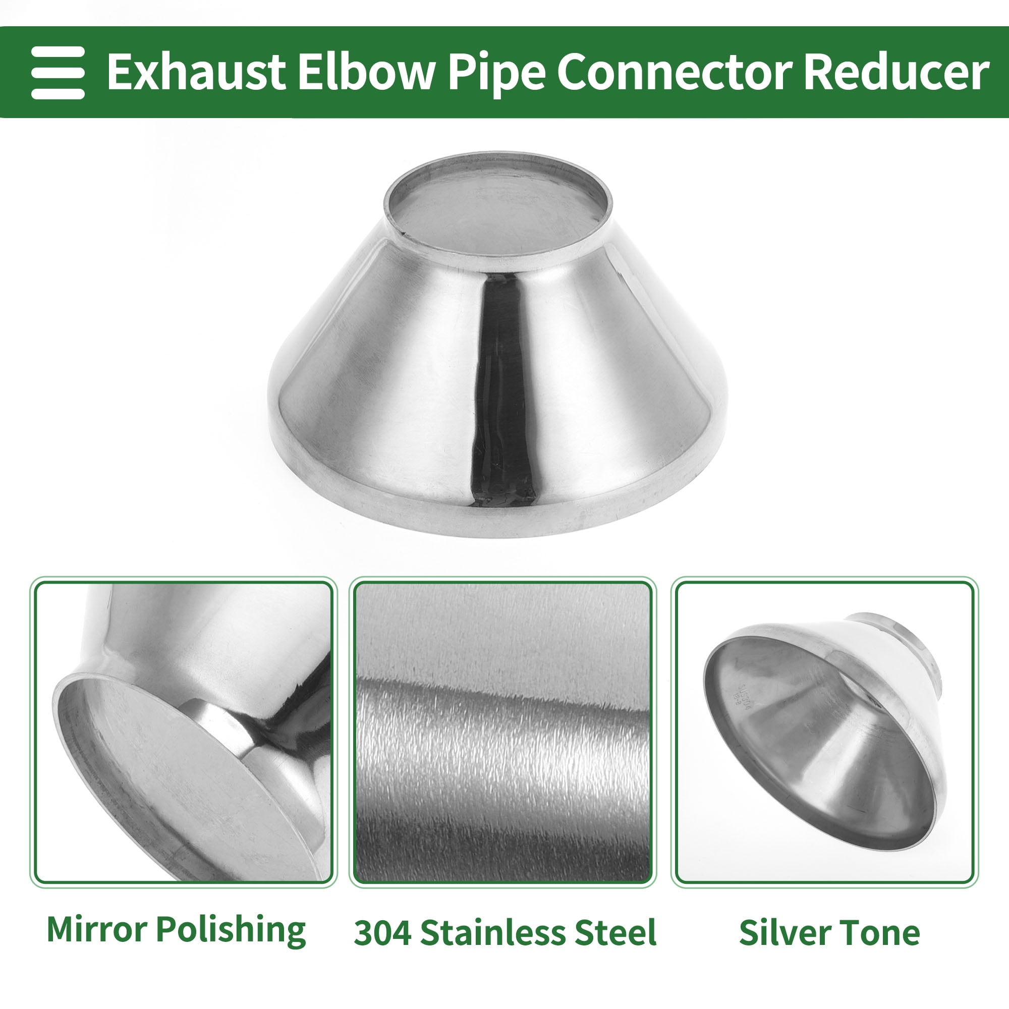 Unique Bargains Mandrel Bend Elbow Concentric Reducer Pipe Adapter 3" OD to 6.25" OD