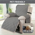 thumbnail image 6 of UPONRAY 100% Waterproof Recliner Chair Cover, Reclining Couch Covers for Pets, Dogs, Recliner Couch Slipcover Furniture Protector with Elastic Straps for Kids(23",Dark Gray), 6 of 7