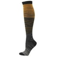 thumbnail image 1 of XIAQUJ Men And Women Gradient Mixed Compression Socks Mid Tube Sports Socks Outdoor Movement Stockings Orange L, 1 of 3
