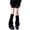 Black, variant on Women Boot Cuffs Foot Cover Solid Color Thicken Furry Loose Flared Leg Warmers