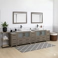thumbnail image 3 of Vanity Art 108" Double Sink Freestanding Bathroom Vanity Set with Engineered Marble Top and Mirror, 3 of 9