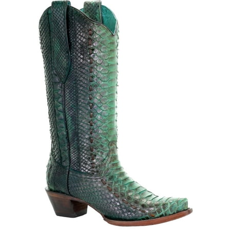 

Corral Women s Full Python Woven Western Boot Snip Toe - A3661 8.5 M US