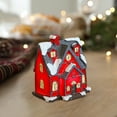 thumbnail image 6 of PRETXORVE Christmas Decorations, Christmas Village House Set Led Lighting Diy Christmas Statues Christmas Miniature Resin Decorations Christmas Cedar Bare Branches Street Lights, 6 of 6