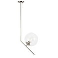 thumbnail image 4 of Indoor Home Decorative Ryland 1 Light Chrome and Clear Glass Pendant, 4 of 7