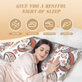 thumbnail image 3 of KLL Paisley Floral Pattern Long Body Pillow Cover,20x60 Body Pillow Cases,Soft Brushed Microfiber Invisible Zipper Design-Pillow core not included, 3 of 7
