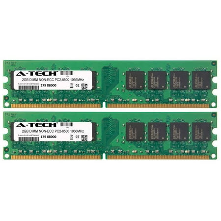 4GB Kit 2x 2GB Modules PC2-8500 1066MHz NON-ECC DDR2 DIMM Desktop 240-pin Memory
